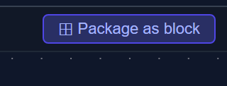 Package as block button