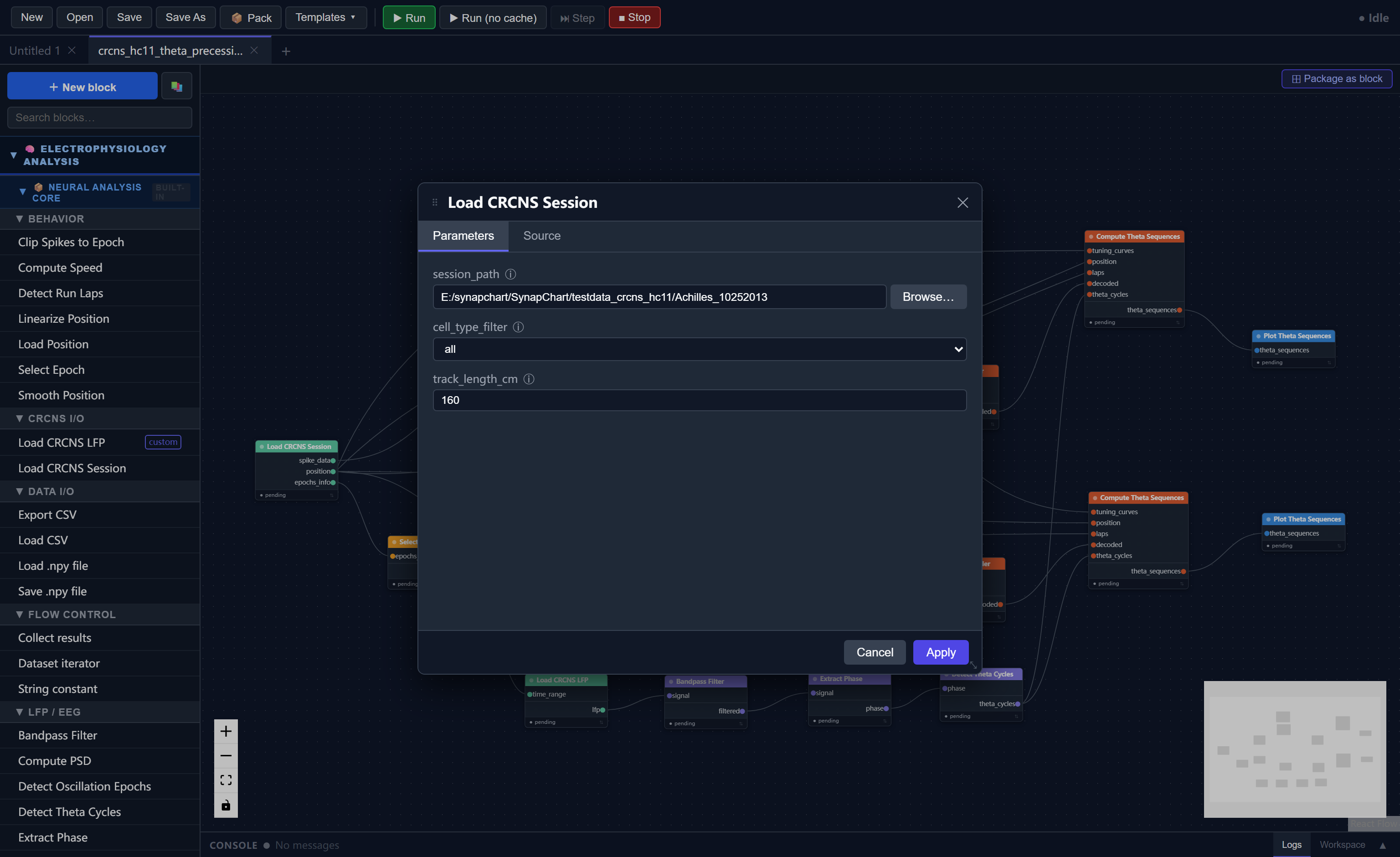 Setting session path